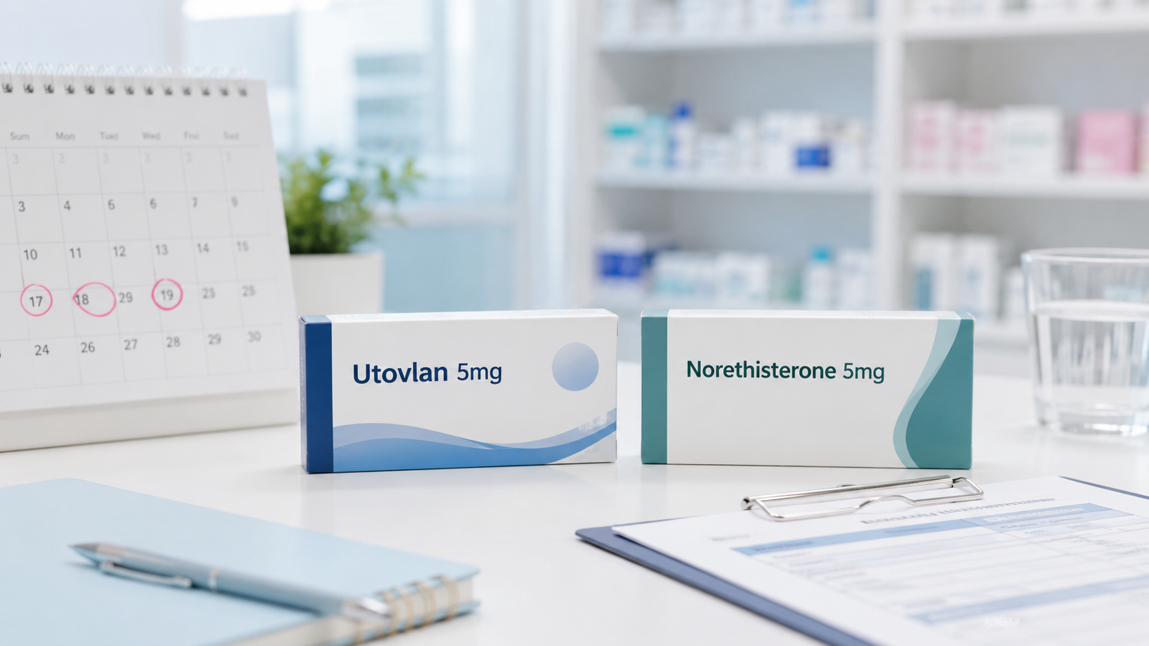 Utovlan or Norethisterone